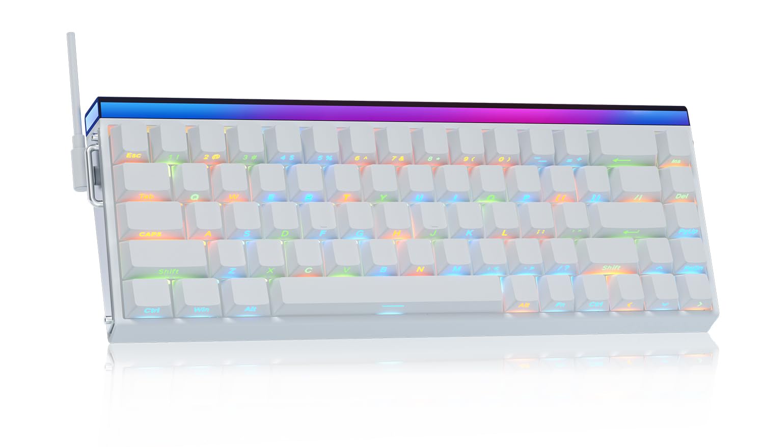 Amazon | x Aula Hero 68 60%有線キーボード、RGBバックライト付き